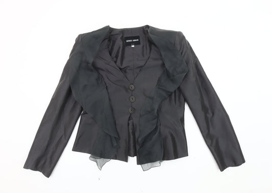 Giorgio Armani Women's Black Blazer Size 16 Formal