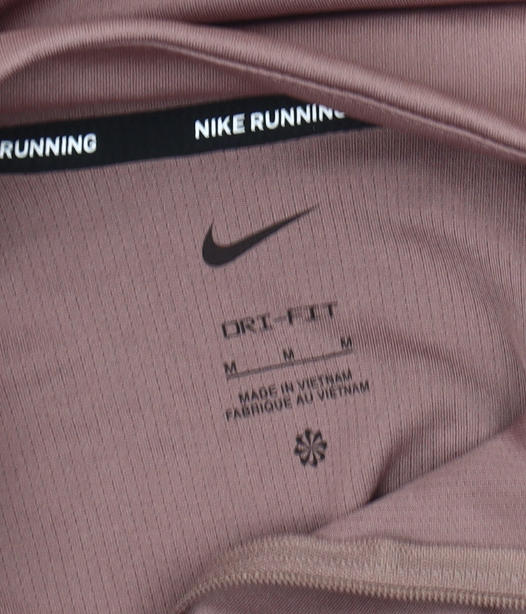 Nike Women's Brown Running Sweatshirt M 1/2 Zip Lightweight
