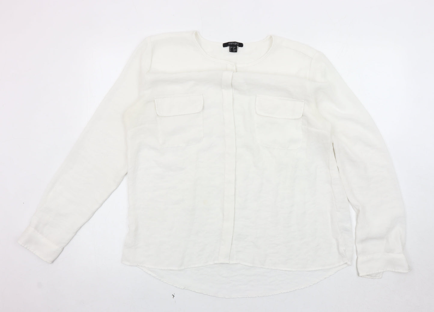 Esmara Women's White Polyester Blouse, Size 18