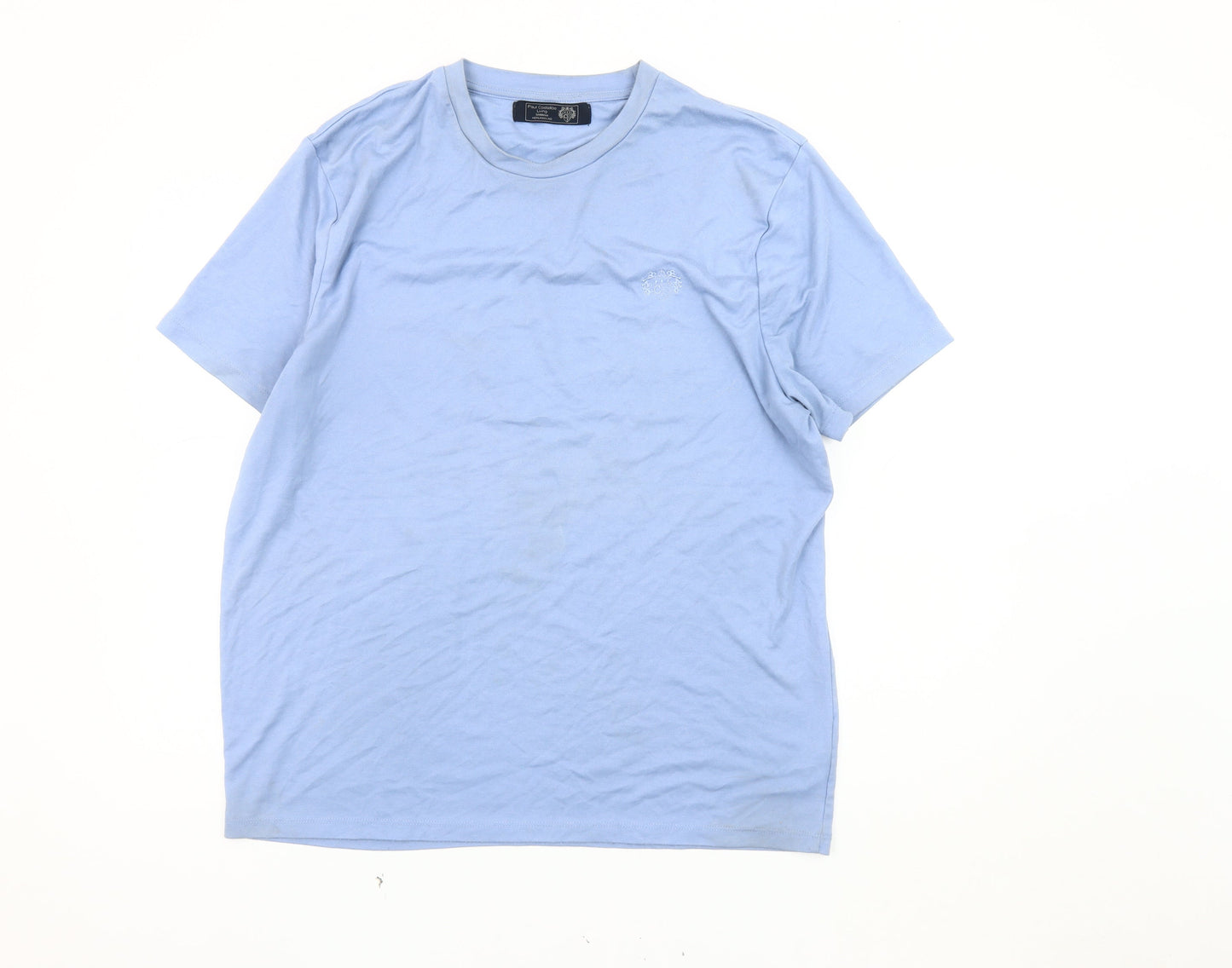 Paul Costelloe Men's Blue XL Crew Neck T-Shirt