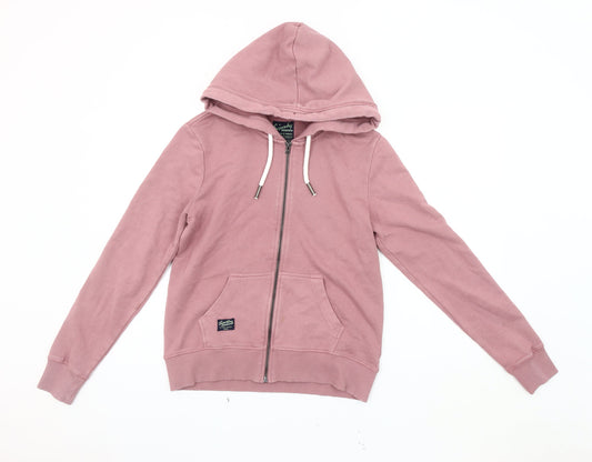 Superdry Women's Pink Hooded Jacket Size 10