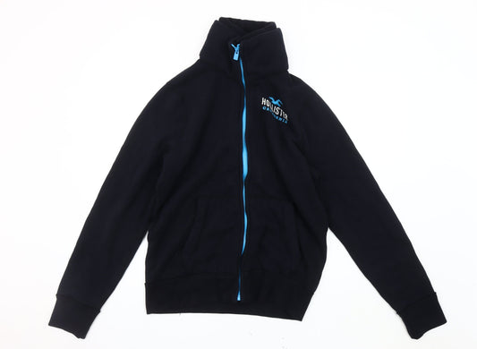 Hollister Men's Black Basic Lined Jacket - Size L