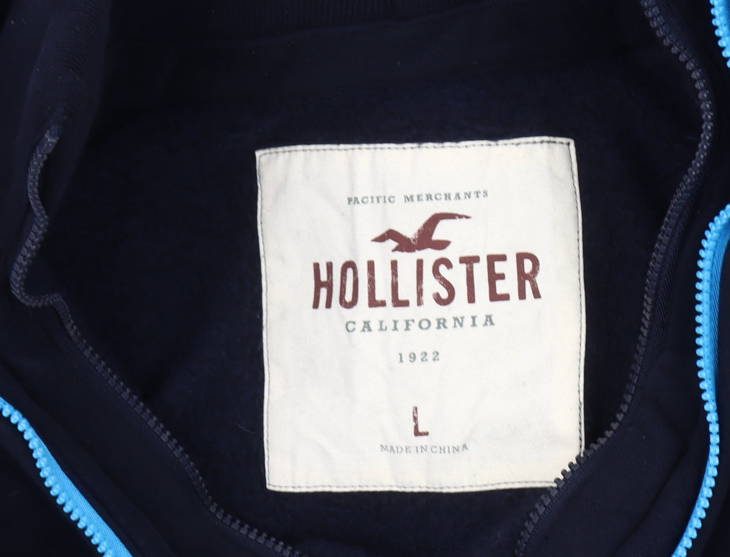 Hollister Men's Black Basic Lined Jacket - Size L