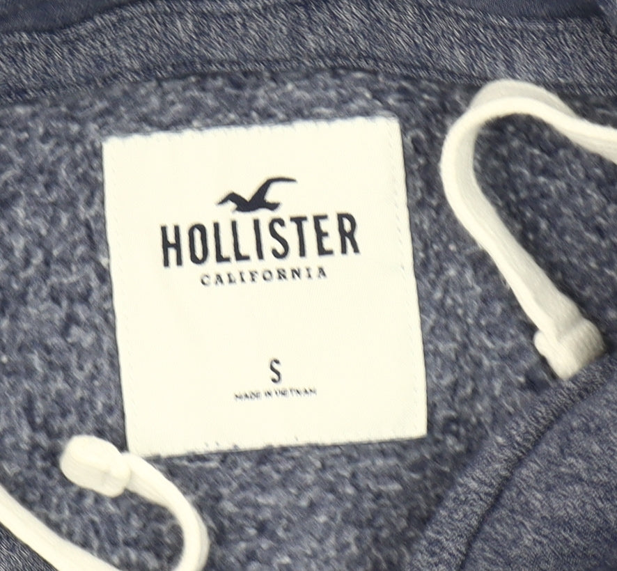Hollister Men's Blue Basic Jacket, Size S, Full Zip Hoodie