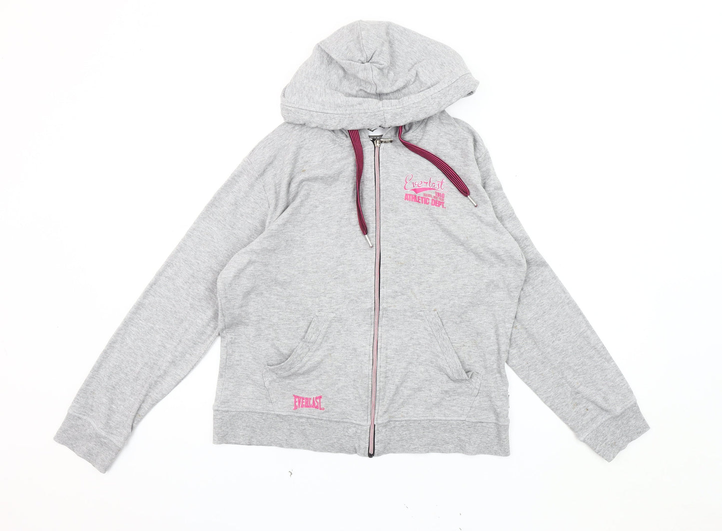 Everlast Women's Grey Hooded Jacket Size 14