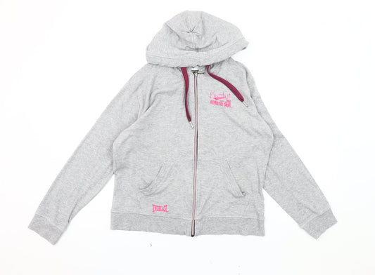 Everlast Women's Grey Hooded Jacket Size 14