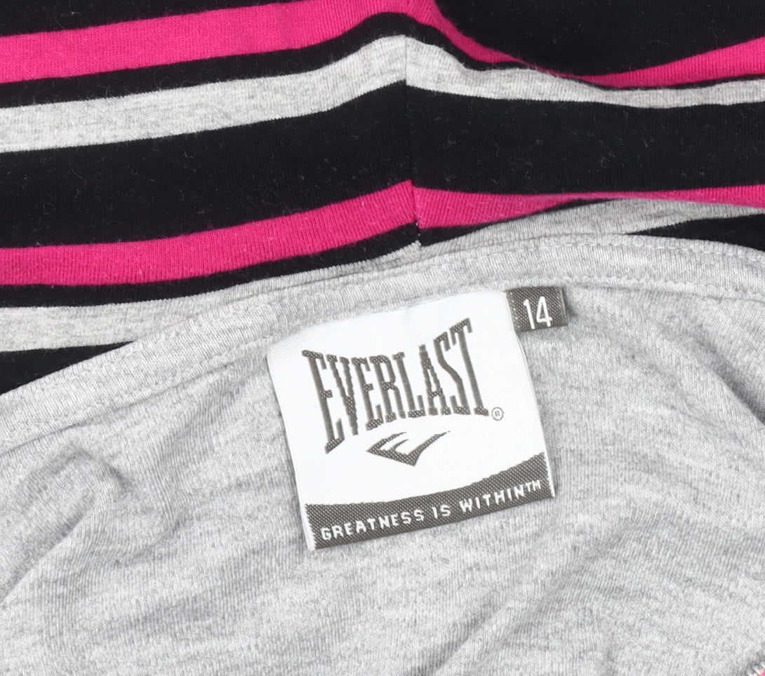 Everlast Women's Grey Hooded Jacket Size 14