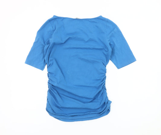 Boden Women's Blue Scoop Neck Top Size 8