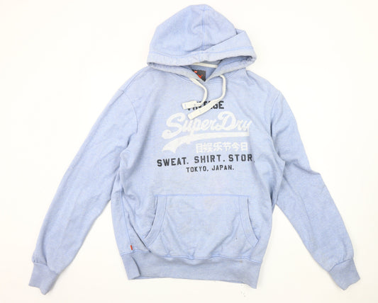 Superdry Men's Blue 2XL Pullover Hoodie
