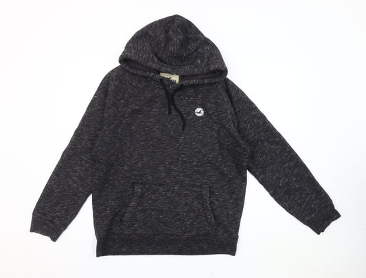 Hollister Men's Grey Pullover Hoodie S