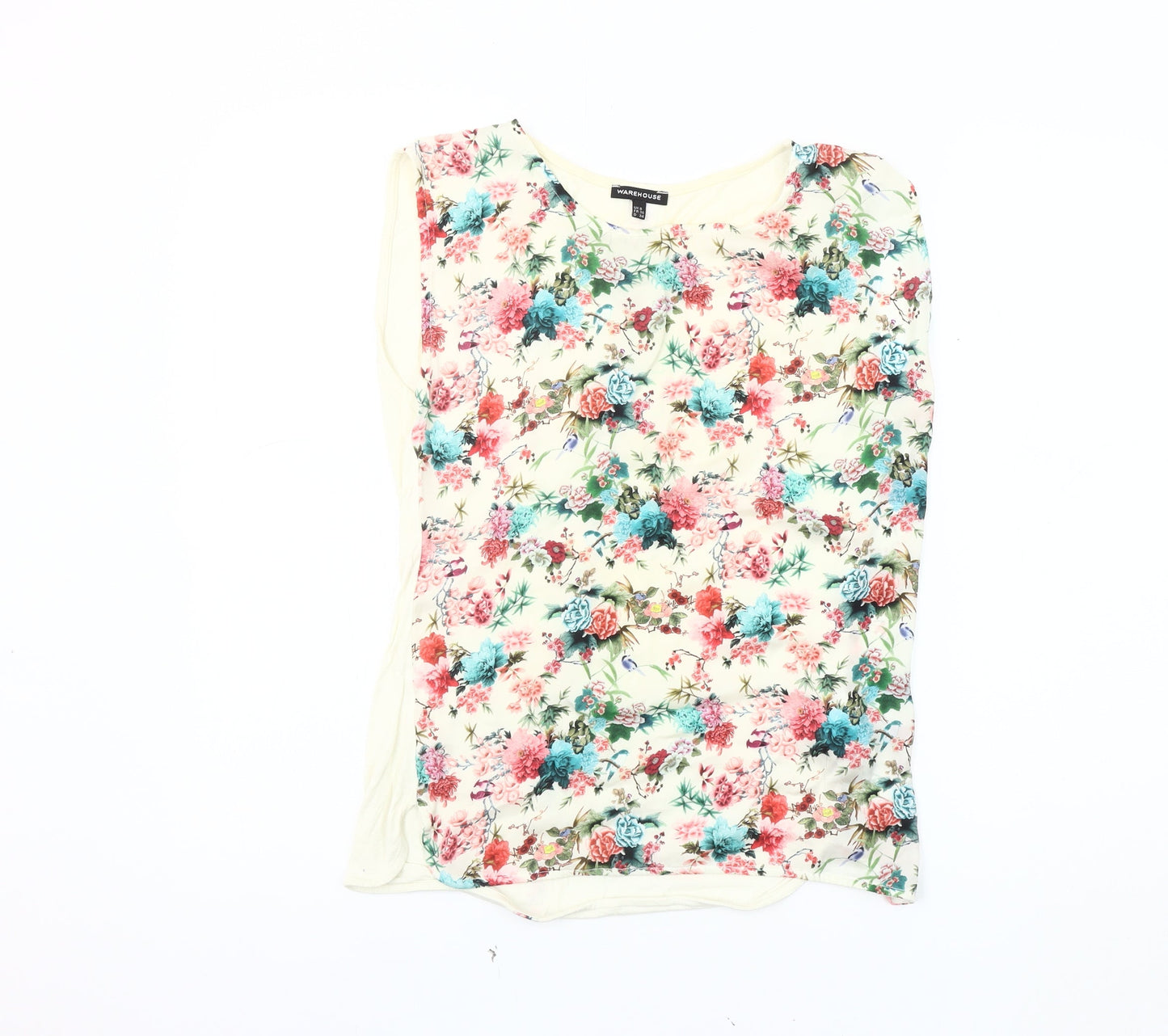 Warehouse Women's Multicoloured Floral Blouse Size 8