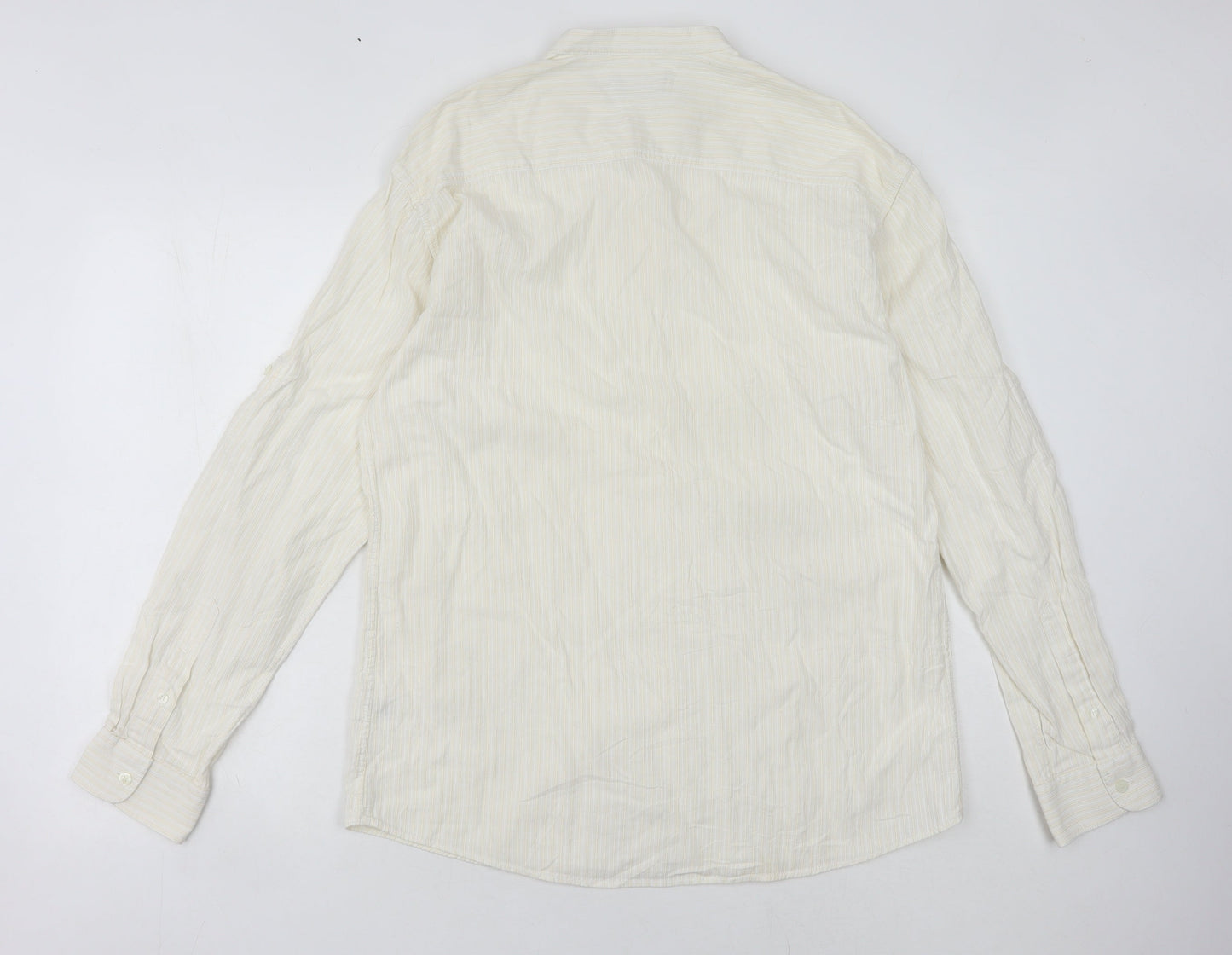 Men's Marks & Spencer Ivory Striped Shirt M