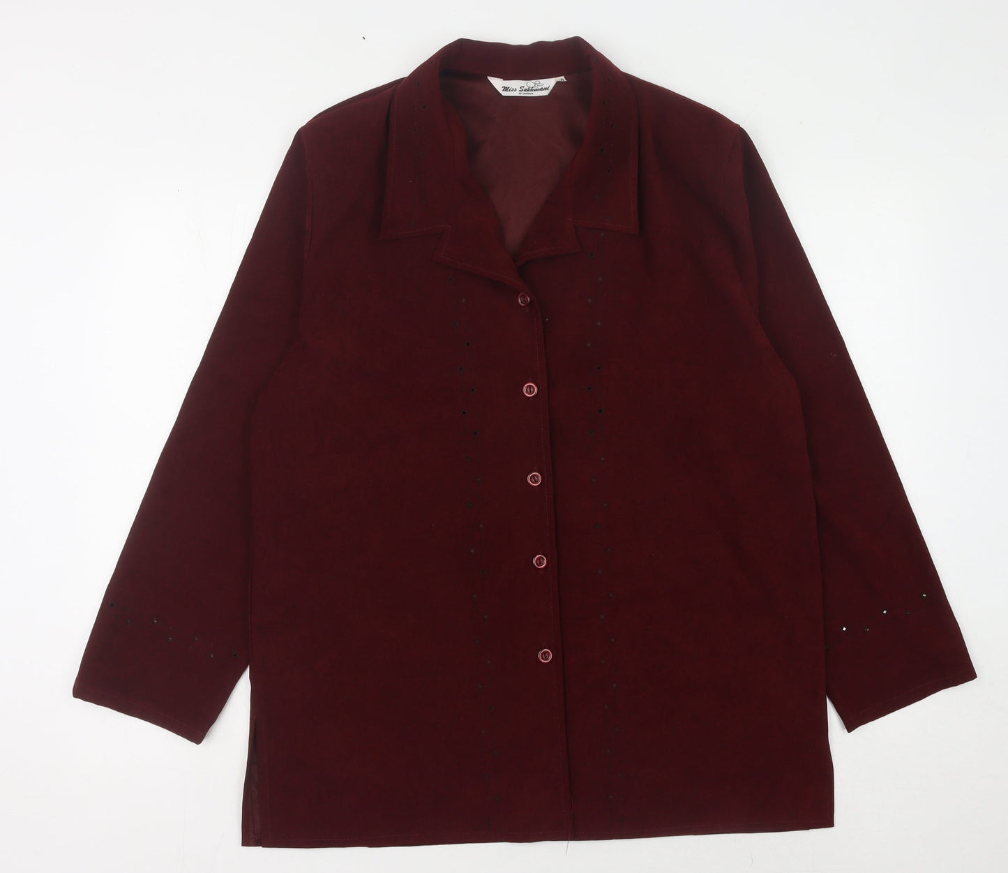 Miss Sukhmani Red Women Blazer Size 20