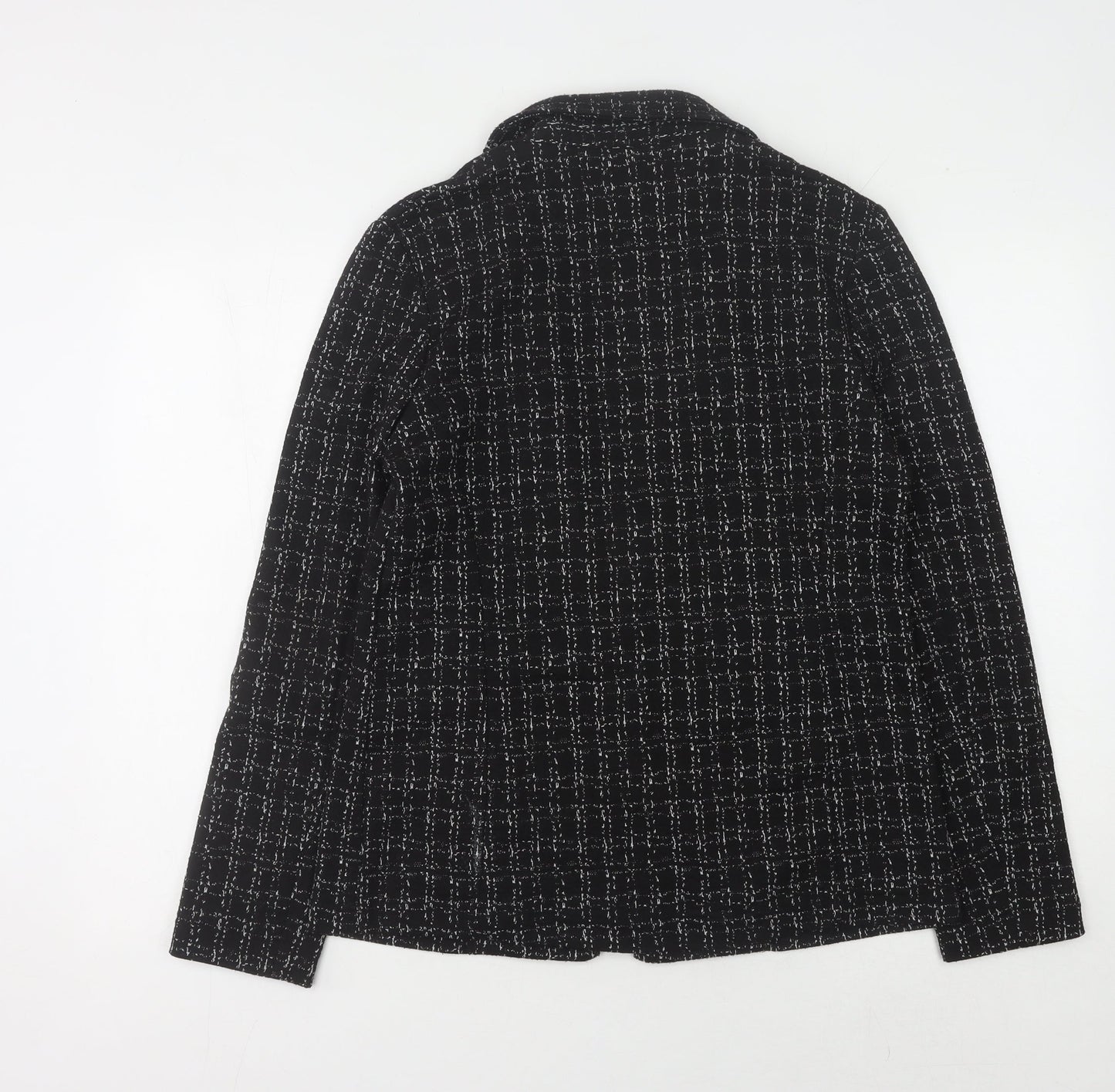 New Look Women's Black Tweed Blazer - Size 12
