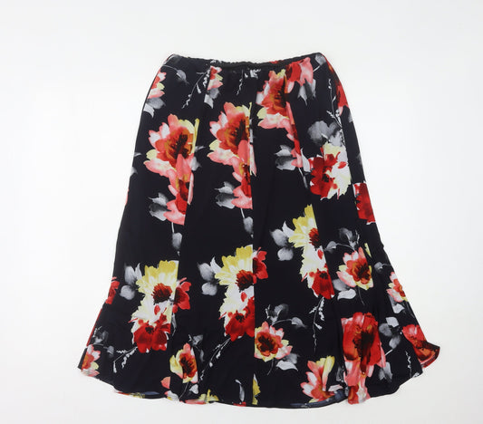 Saloos Women's Multicoloured Floral Midi Skirt Size 18