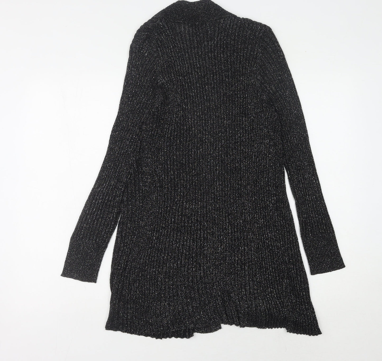 Bm Collection Black Women's Open Front Cardigan Medium Size
