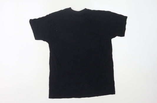 Fruit of the Loom Boys Black Graphic T-Shirt 9-11 Years