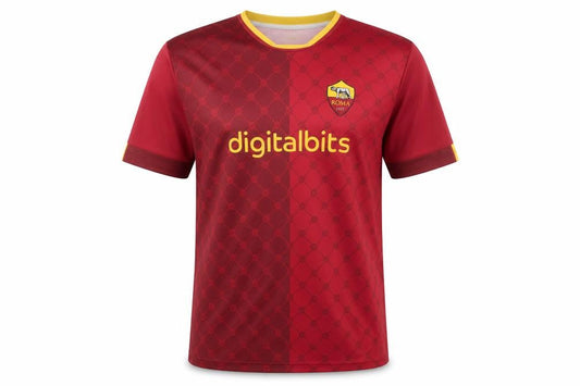 AS Roma Men's Red Football Jersey S Athletic Fit