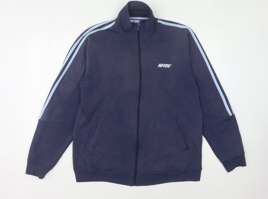 HI-TEC Men's Blue Full Zip Sweatshirt S