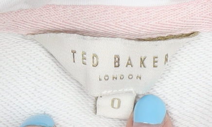 Ted Baker Women’s White XS Logo Hoodie