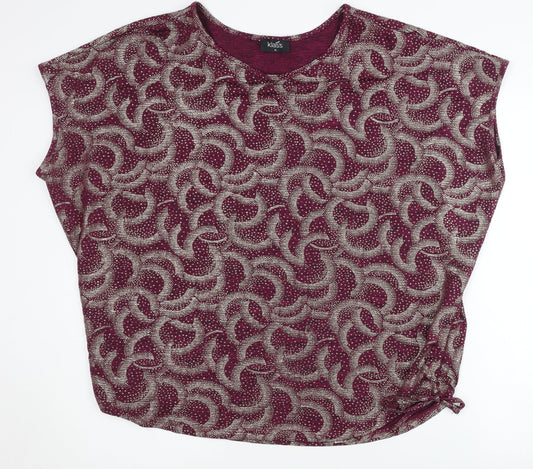 Klass Women's Multicoloured Geometric XL Tee