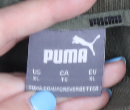 PUMA Men's Green XL Pullover Sweatshirt