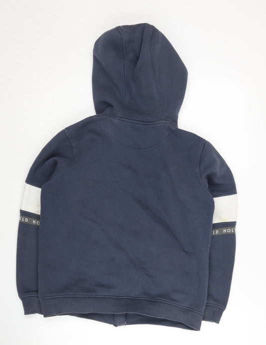 Holyfield Boys Blue Hoodie, Size S, Full Zip, Casual Wear