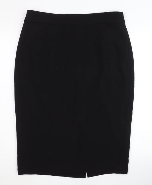 Hobbs Women's Black Wool Pencil Skirt Size 16
