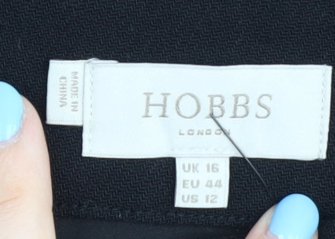 Hobbs Women's Black Wool Pencil Skirt Size 16