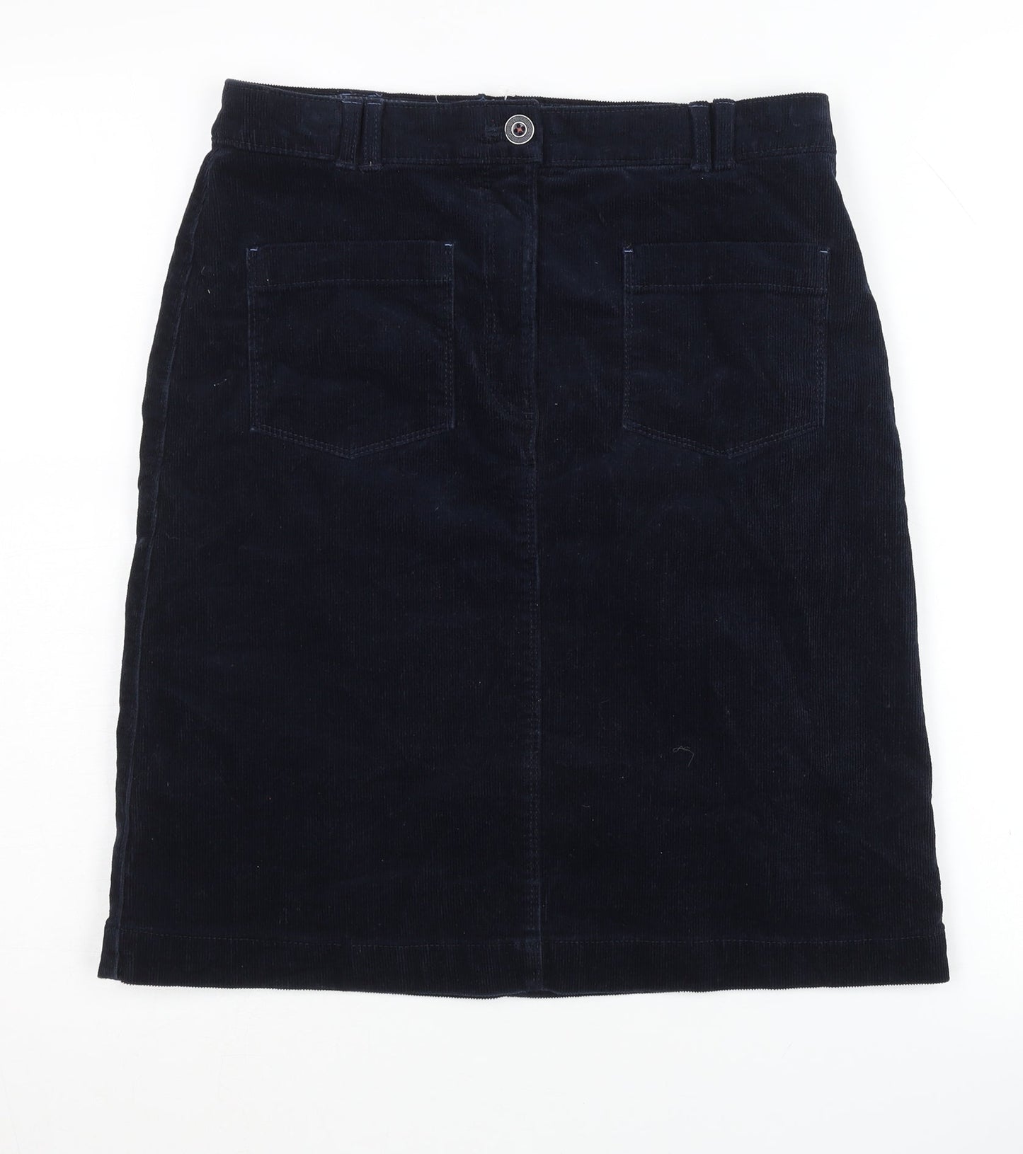 White Stuff Women's Blue Corduroy Skirt Size 8