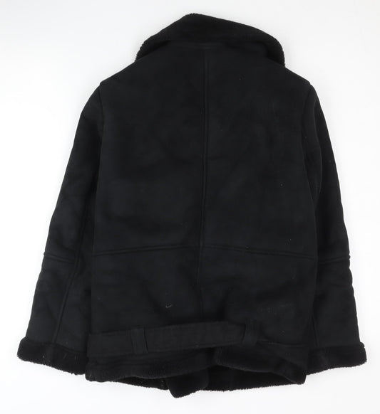 Topshop Women’s Black Biker Jacket Size 6
