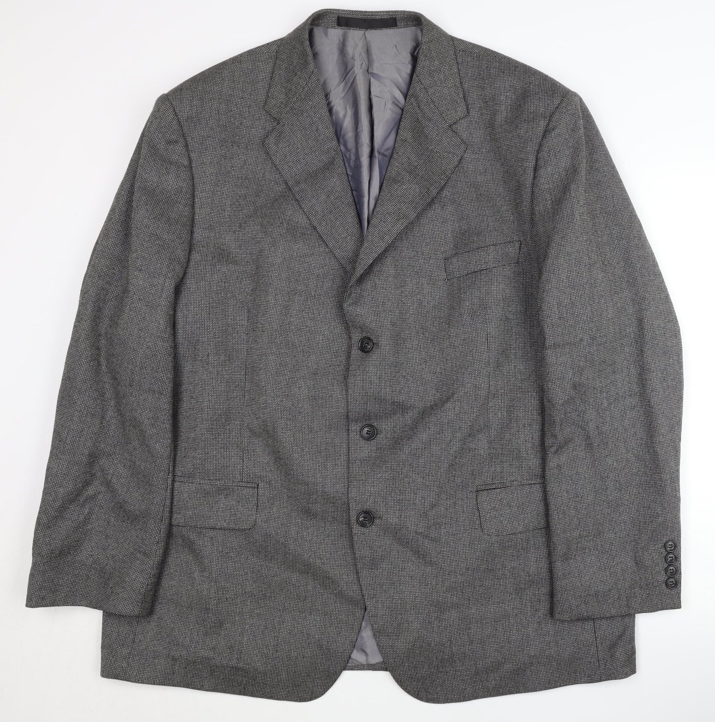 Marks & Spencer Men's Grey Blazer 46R Classic Formal