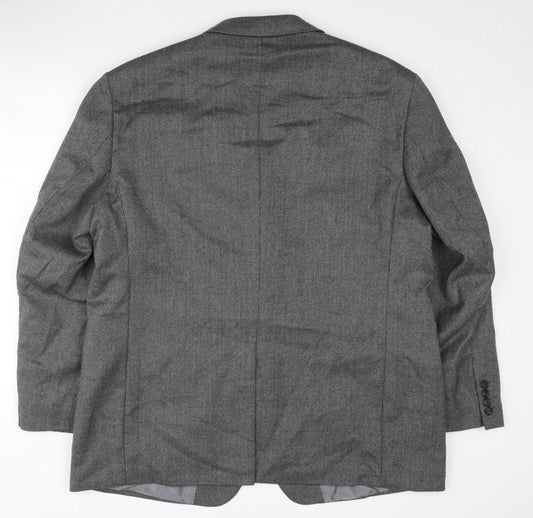 Marks & Spencer Men's Grey Blazer 46R Classic Formal