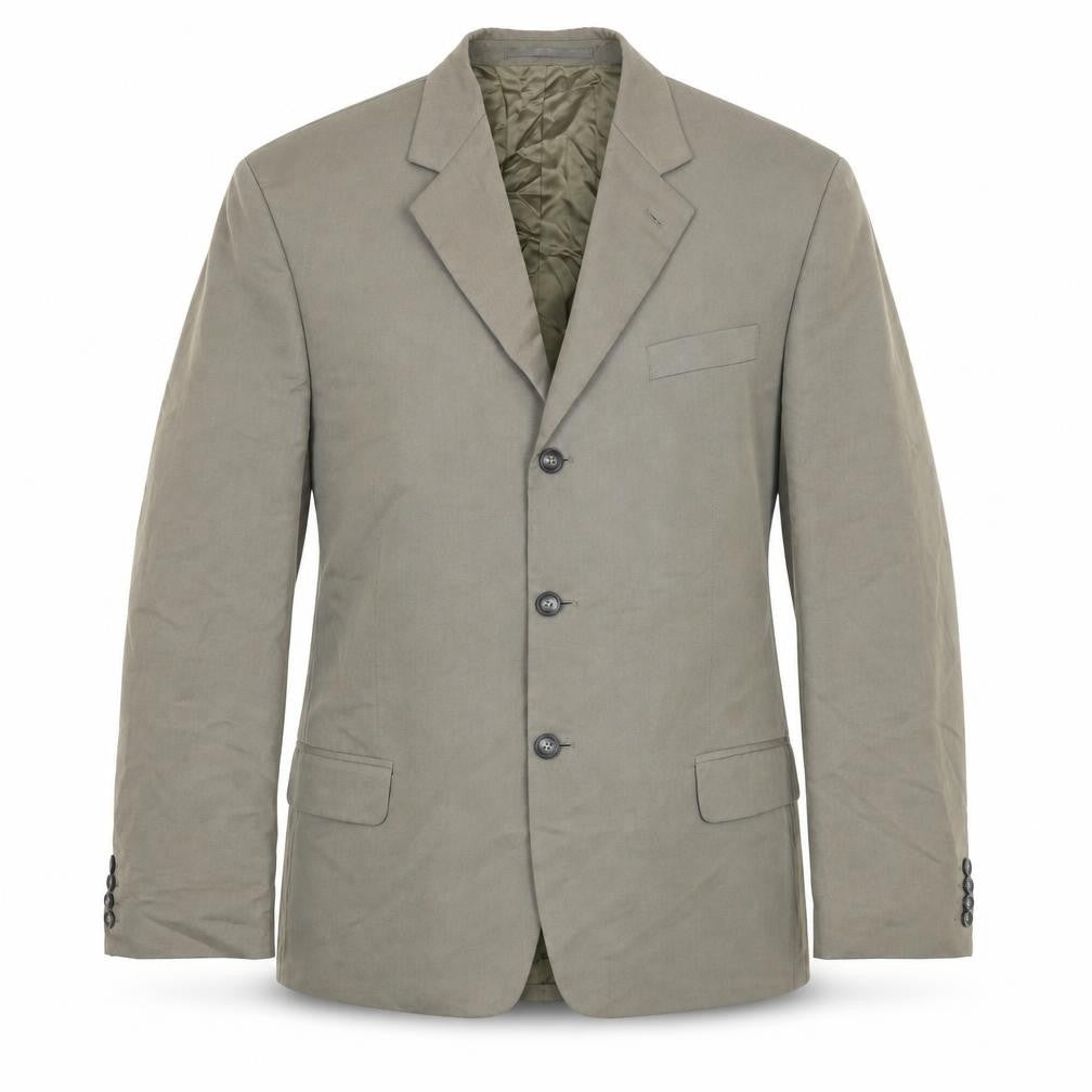 Mens 44 Chest Regular Pierre Cardin Beige Three-Button Blazer