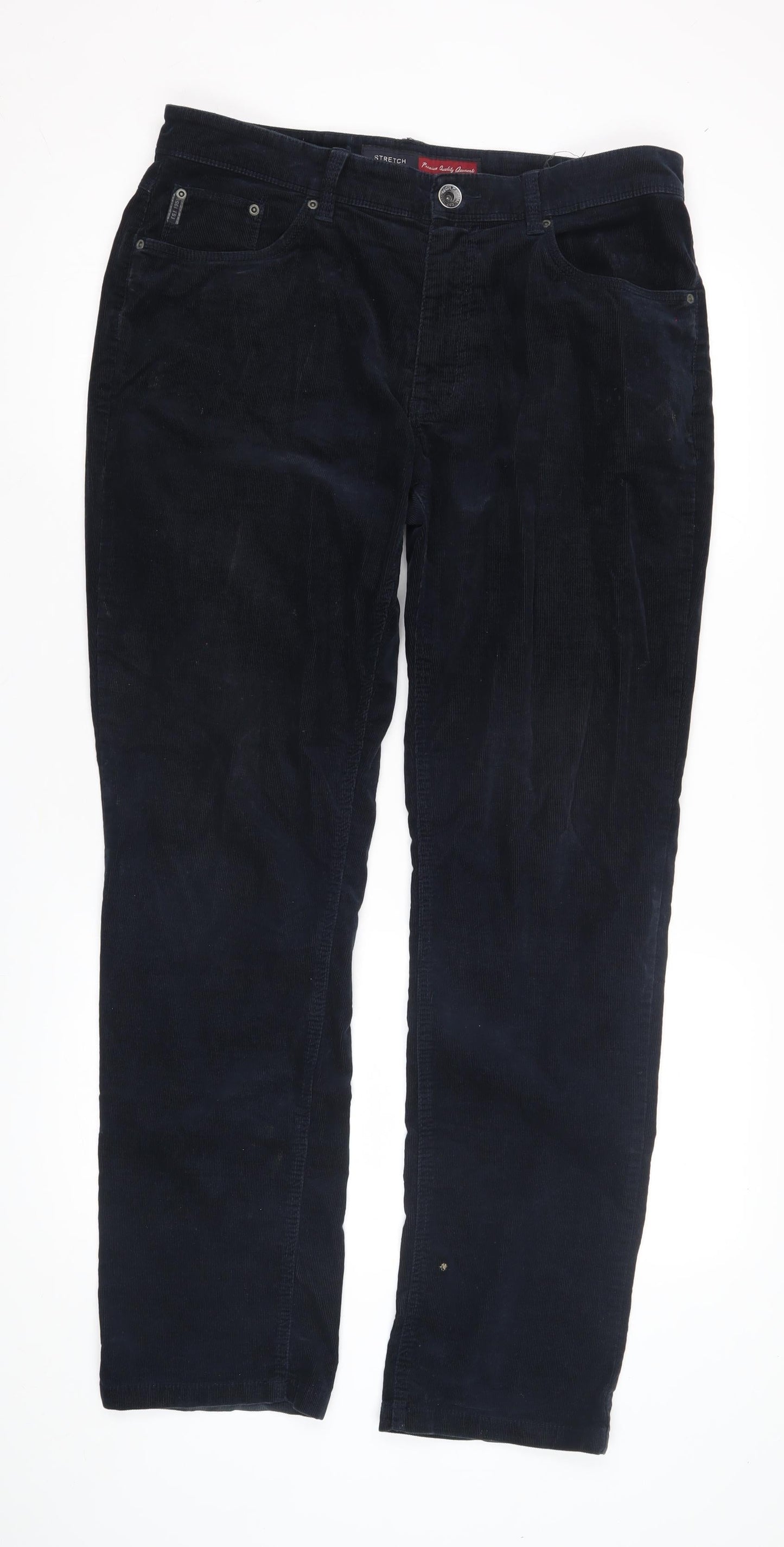 Charlie's Vogue Men's Blue Corduroy Trousers M