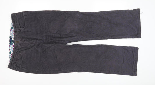 Boden Grey Corduroy Trousers, Size 14, Women's
