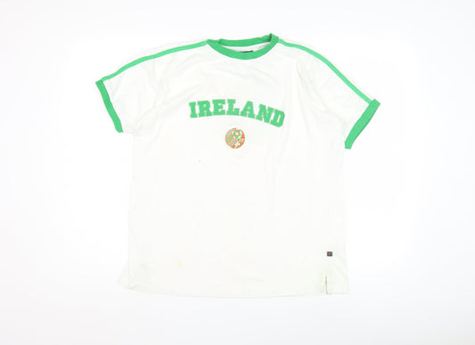 Innocenti Men's White Sports T-Shirt M Vintage Style