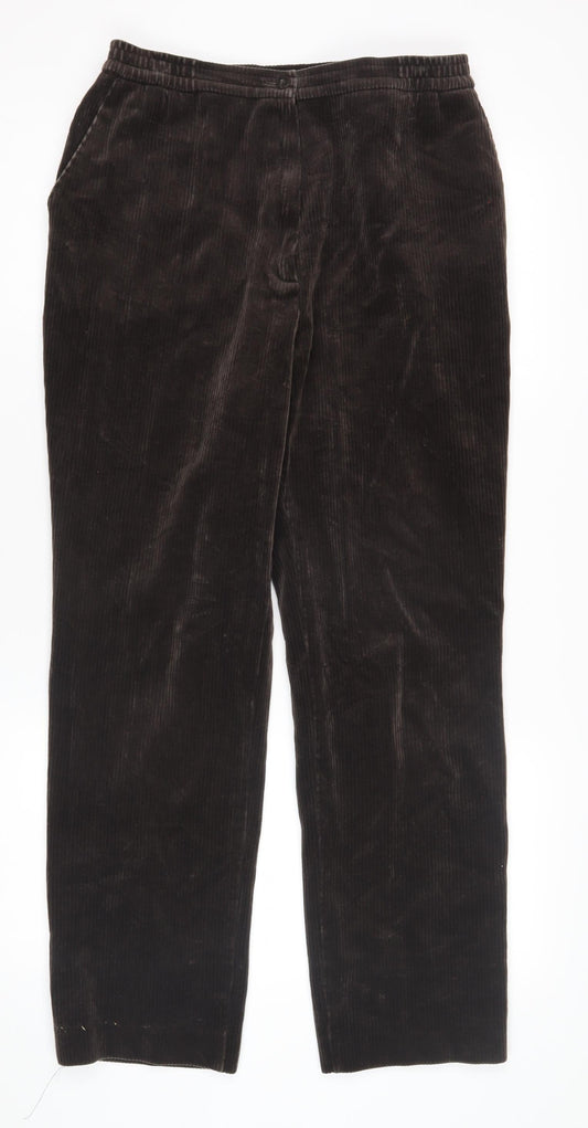 Finnkarelia Women's Black Corduroy Trousers Size 10