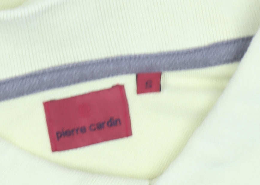 Pierre Cardin Yellow Polo Shirt Size S Unisex Adults