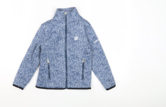 Dare2B Boys Flecked Blue Jacket, Size 5-6 Years, Zip Closure