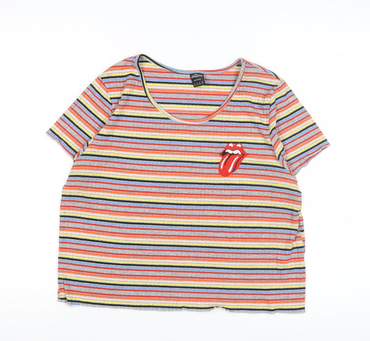 The Rolling Stones Women's Multicoloured T-Shirt Size 20