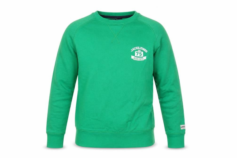 Mens UK M Regular JACK & JONES Green Pullover Sweatshirt