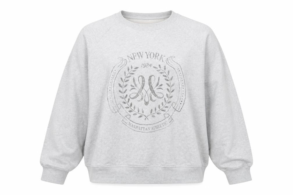 Marks Womens & Spencer Grey Logo Sweatshirt L Pullover