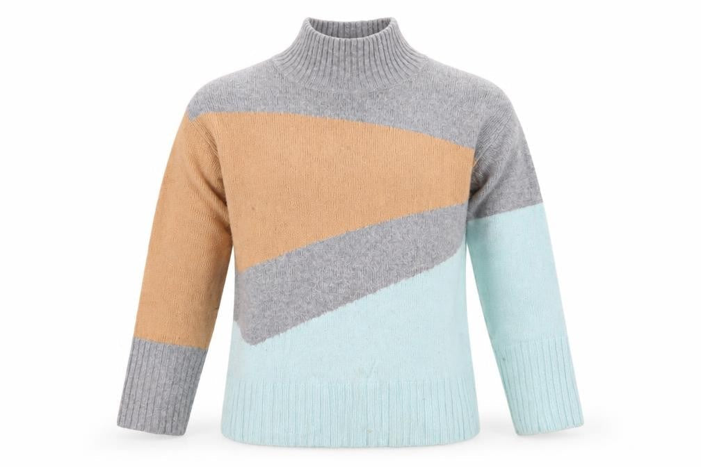 Marks and Spencer Womens Grey Beige Blue Pullover Jumper Size 12