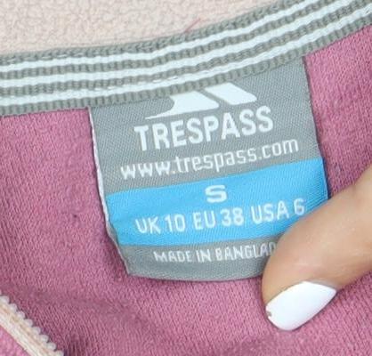Trespass Women's Pink Pullover Sweatshirt Size 10