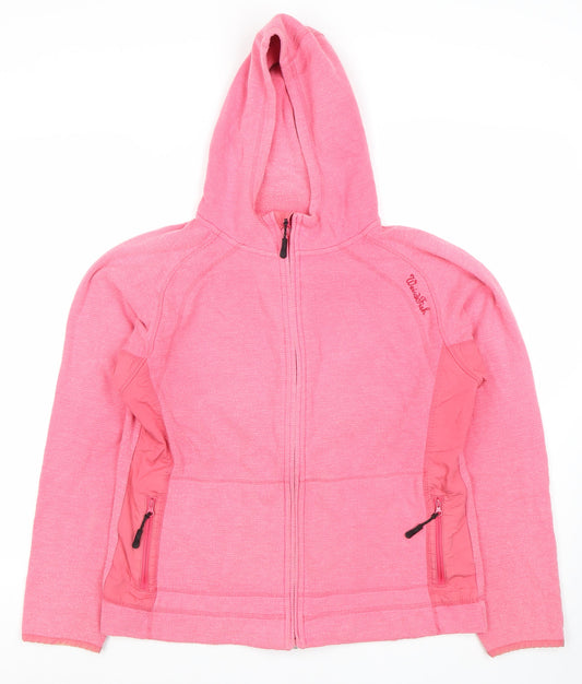 Weird Fish Women's Pink Full Zip Hoodie L