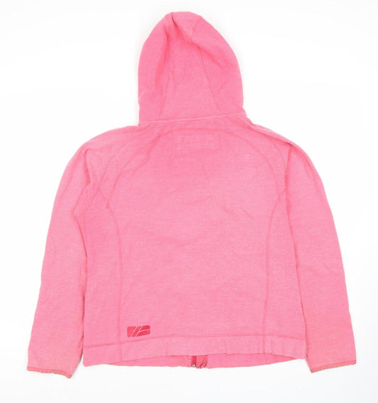 Weird Fish Women's Pink Full Zip Hoodie L