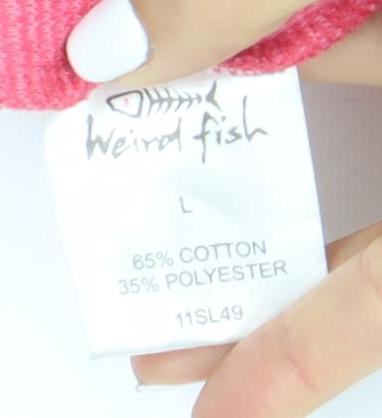Weird Fish Women's Pink Full Zip Hoodie L