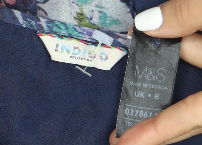 Marks and Spencer Women's Floral Dress - Size 8