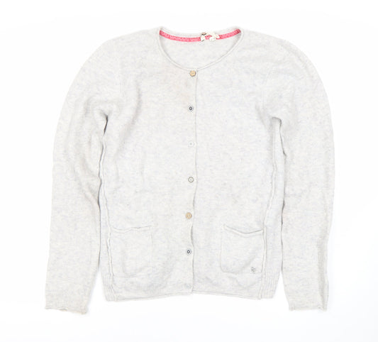 White Stuff Grey Cardigan, Size 10, Ladies Casual Knit